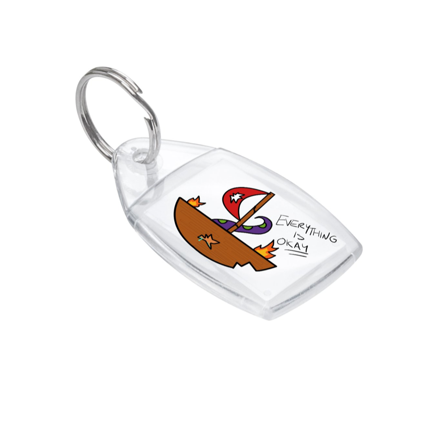 Everything Is Okay Keyring