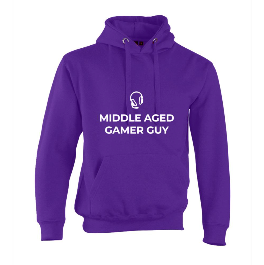 Middle Aged Gamer Guy Hoodie