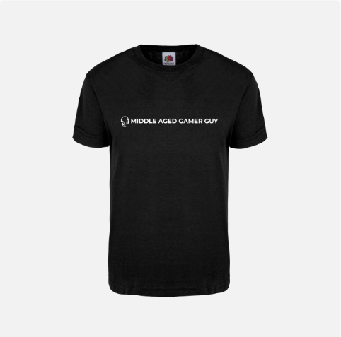 Classic Logo Middle Aged Gamer Guy T-Shirt