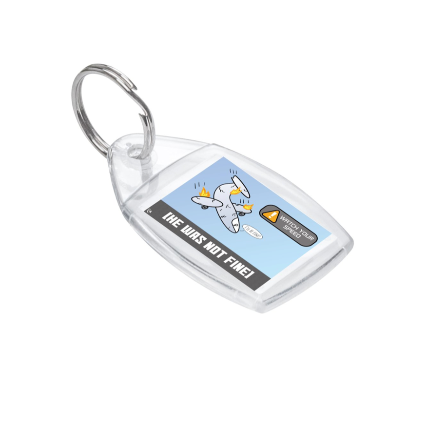 Watch Your Speed Keyring