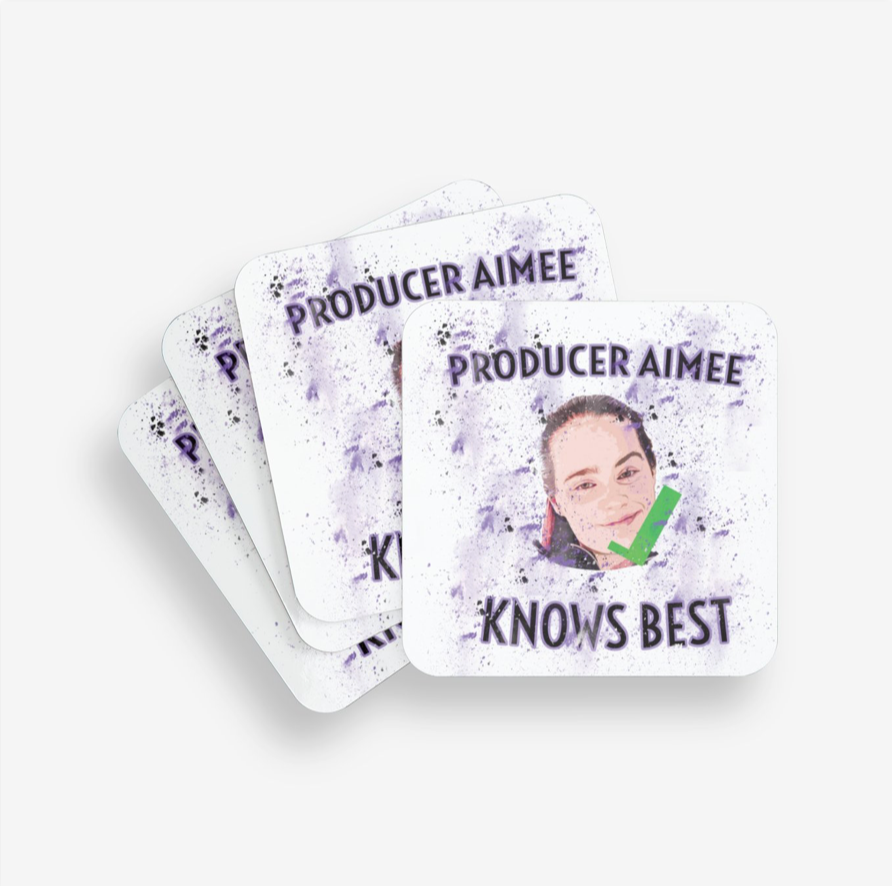 Producer Aimee Knows Best Coaster
